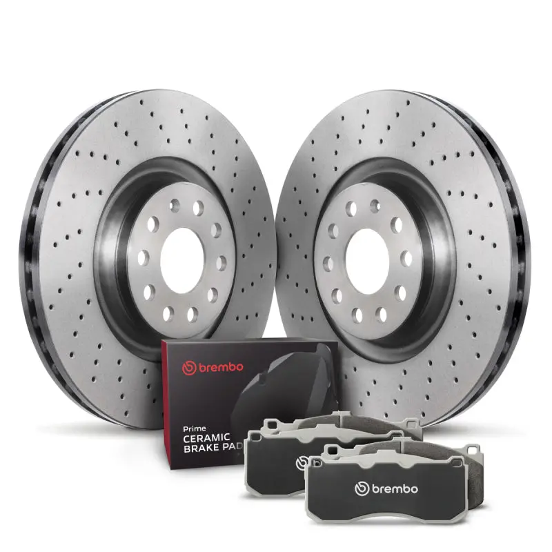 Brembo Oe 08-15 Audi Tt Quattro/12-13 Tt Rs Quattro/09-15 Tts Quattro Rear Disc Brake Kit 1