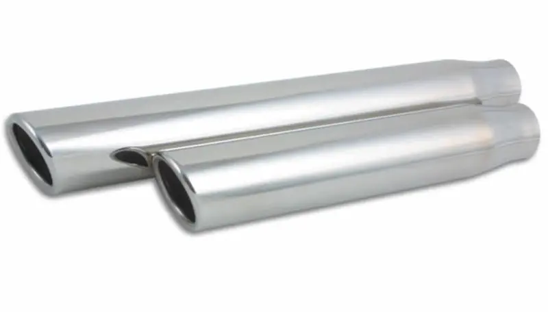 Vibrant 3In Round Ss Truck/Suv Exh Tip (Single Wall Angle Cut Rolled Edge) - 2.5In Inlet 11In Long 1