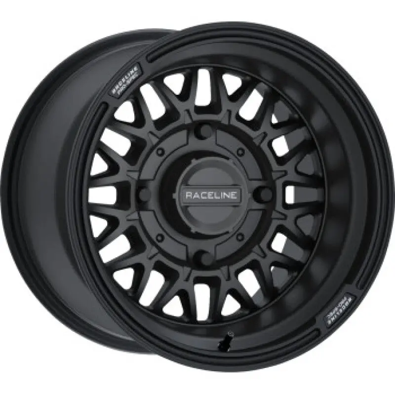 Raceline A13b Omega 14X7in/4X137 Bp / 10Mm Offset /110.18Mm Bore - Satin Black Wheel 1