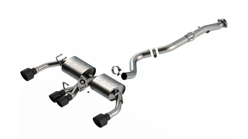 Borla 23-24 Toyota Gr Corolla Atak Cat Back System W/ Black Tips 1