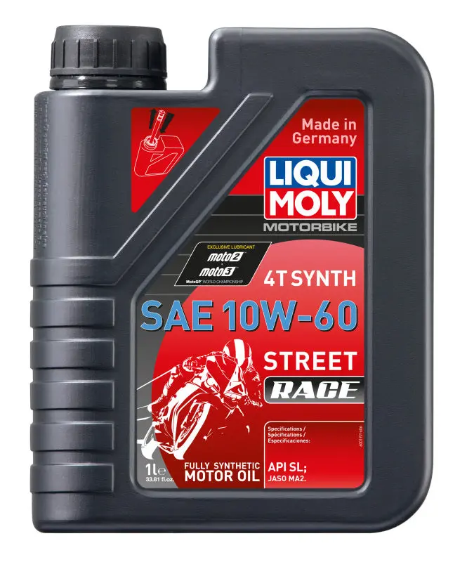 Liqui Moly 1L Motorbike 4T Synth Sae 10W60 Street Race 1
