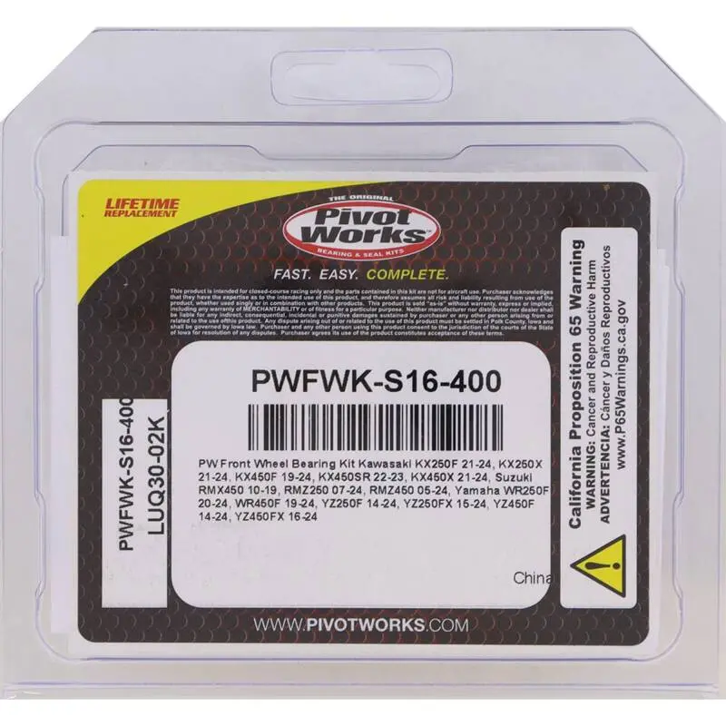 Pivot Works 21-23 Kawasaki Kx250f Pw Front Wheel Bearing Kit 1