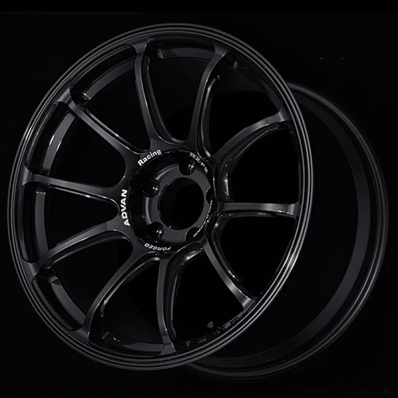 Advan Rz-F2 18X9 +45 5X114.3 Racing Titanium Black Wheel 1
