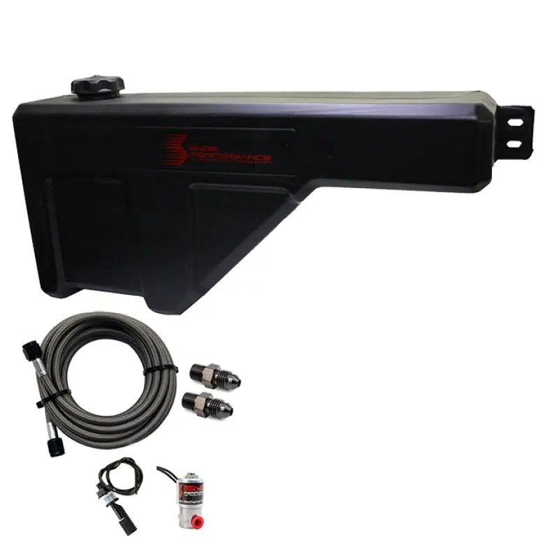 Snow Performance Water Tank Upgrade 10Gal (W/Braided Ss Line/Brackets/Solenoid/4An Fittings) 1