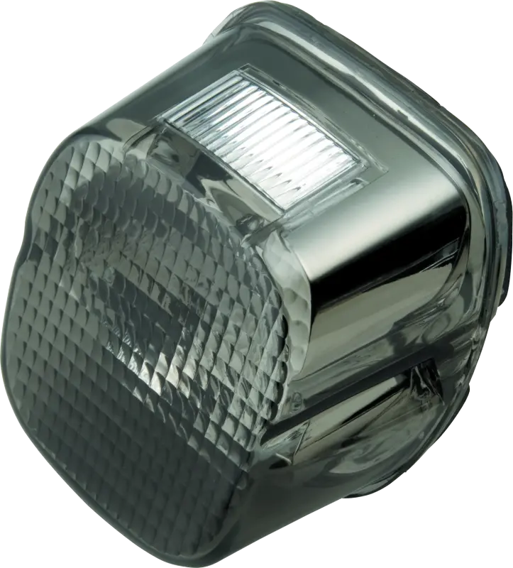 Bikers Choice L03-17 Big Twin & Xl Smoke Lens Laydown Taillight W/ License Light Facing Up 1