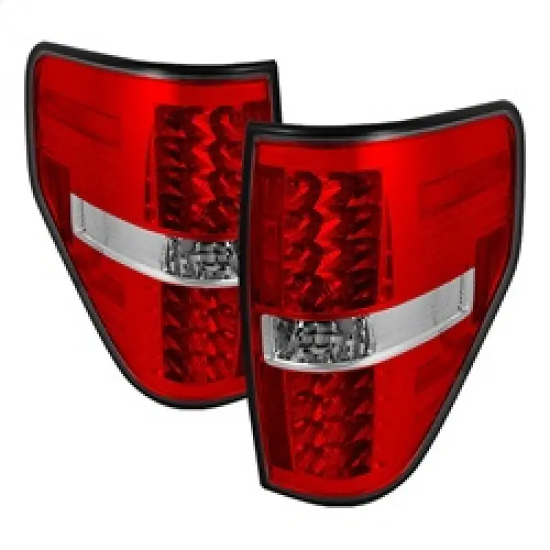 Spyder Ford F150 09-14 Led Tail Lights Red Clear Alt-Yd-Ff15009-Led-Rc 1