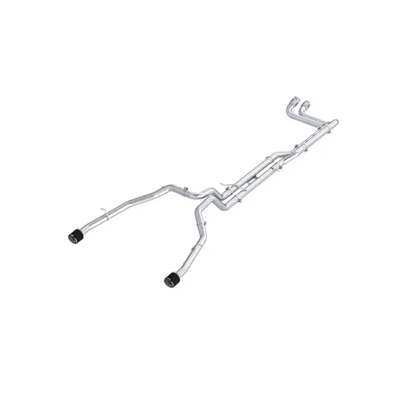 Mbrp 2025 Ram Rho 3In Dual Split Rear Cat Back W/ Carbon Fiber Tips - T304 1