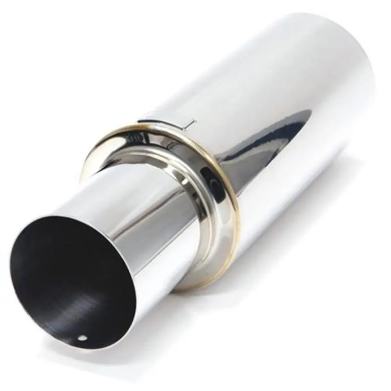 Blox Racing 63.5Mm N1 304 Ss Universal Exhaust Muffler W/ Straight Tip 1