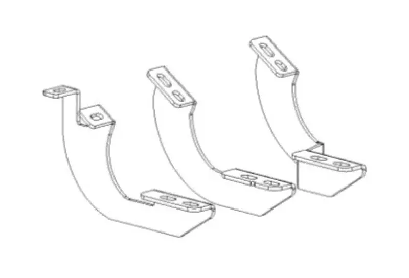 Go Rhino 24-25 Lexus Gx550 Brackets For V-Series V3 Rb Side Steps 1