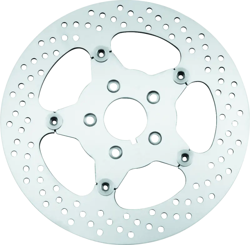 Bikers Choice 00-17 Big Twin 11.5 Inch Polished Front Stainless Mirror Fltg Rotor Repl H-D 44156-00 1