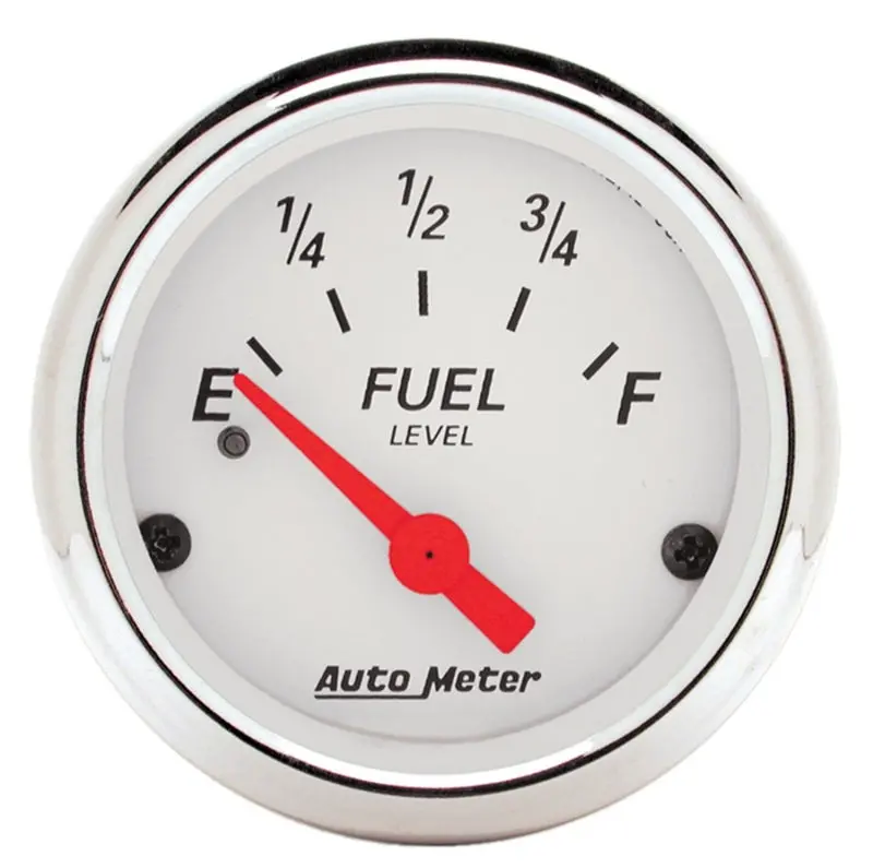 Autometer Arctic White 2 1/16In 240 Ohm To 33 Ohm Electric Fuel Level Gauge 1