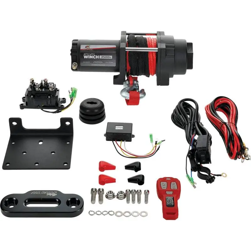 All Balls Racing 3500Lb Winch - Synthetic Rope 1
