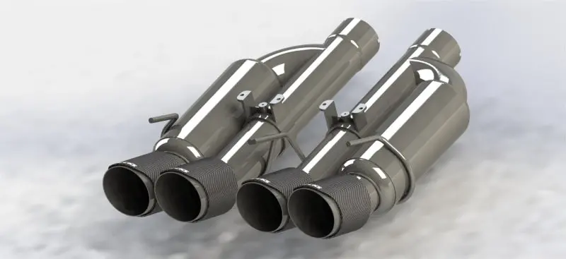 Kooks 09-13 Chevrolet Corvette Z06/Zr1 3In. Valved Axle-Back Exhaust W/ Ss Tips 2