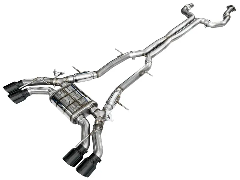 Awe Tuning 2021+ Cadillac Ct4-V Blackwing Switchpath Exhaust - Diamond Black Tips 1