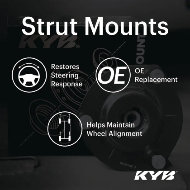 Kyb 22-23 Hyundai Kona / 17-22 Ioniq / 19-21 Veloster / 2019+ Kia Forte Strut Mount Kit - Rear 2