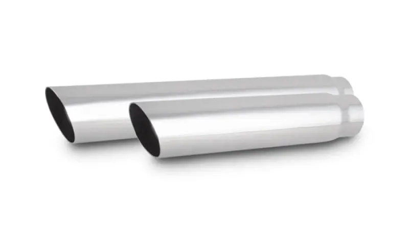 Vibrant 3In Round Ss Truck/Suv Exhaust Tip (Single Wall Angle Cut) - 2.5In Inlet 18In Long 1