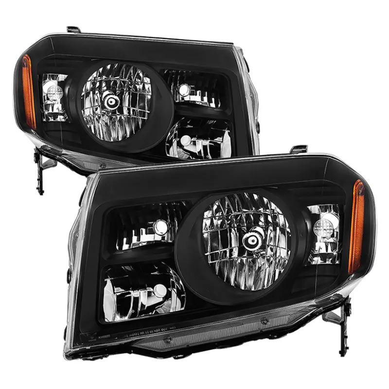 Xtune Honda Pilot 2009-2011 Oem Style Headlights - Black Hd-Jh-Hpil09-Am-Bk 1