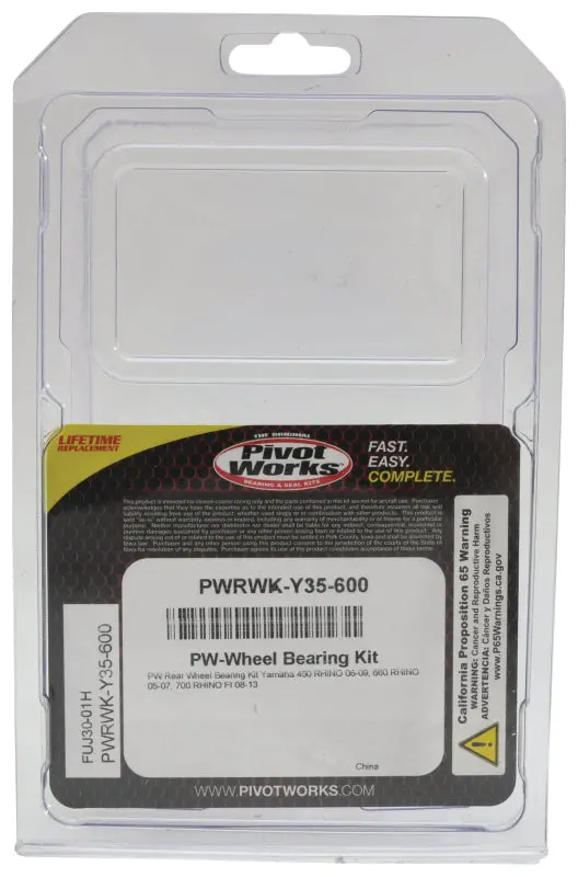 Pivot Works 06-09 Yamaha 450 Rhino Pw - Rear Wheel Bearing Kit 1