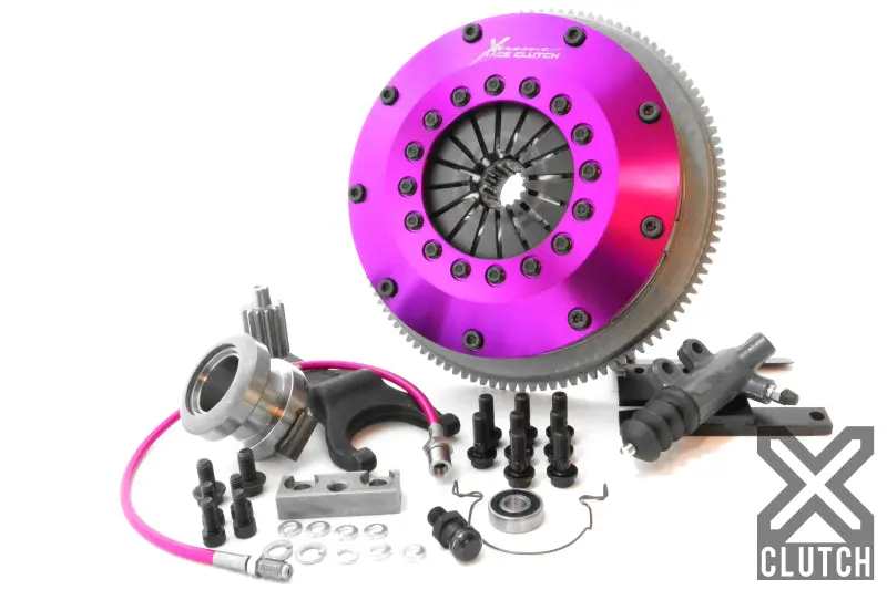 Xclutch 93-95 Toyota Supra Twin Turbo 3.0L 8In Twin Sprung Ceramic Clutch Kit 1