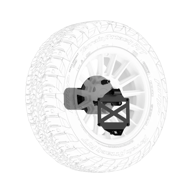 Body Armor 4X4 16-23 Toyota Tacoma/10-24 4Runner Pro Series Ii Tire Carrier W/ License Plate Holder 1
