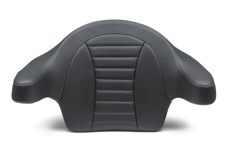 Mustang 14-21 Hd Fl Touring Extended Arm Wrap-Around Backrest Deluxe - Black W/Grey Stitching 1
