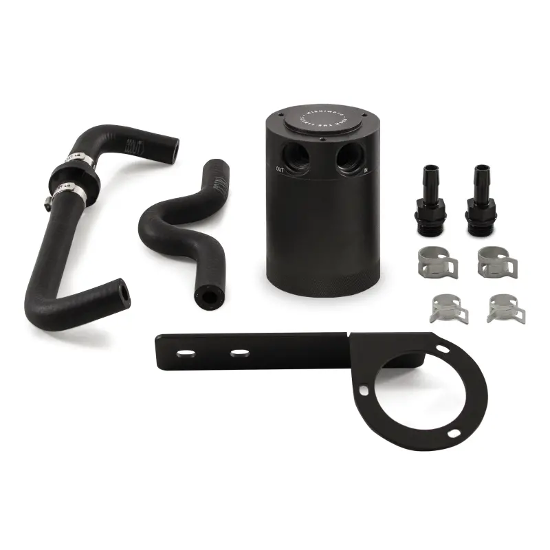 Mishimoto 2017+ Honda Civic Type R Baffled Oil Catch Can Kit - Black 1