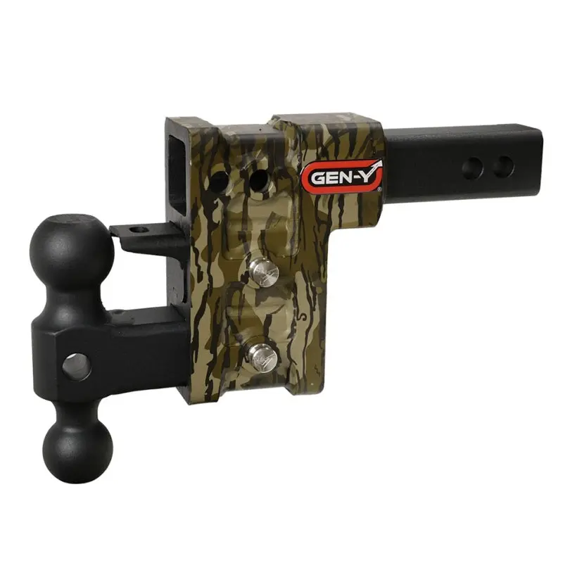 Gen-Y Mega Duty 2In Shank 5In Drop 1.5K Tw 10K Hitch W/Gh-031 Dual-Ball/Gh-032 Pintle - Mossy Oak 1