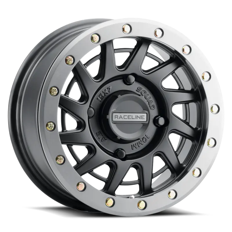 Raceline A12bg Squad 15X7in/4X137 Bp/38Mm Offset/110.18Mm Bore - Blk & Gunmetal Ring Beadlock Wheel 1