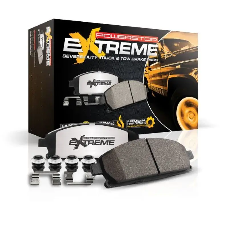 Power Stop 05-08 Ford F-250 Super Duty Front Z36 Truck & Tow Brake Pads W/Hardware 2