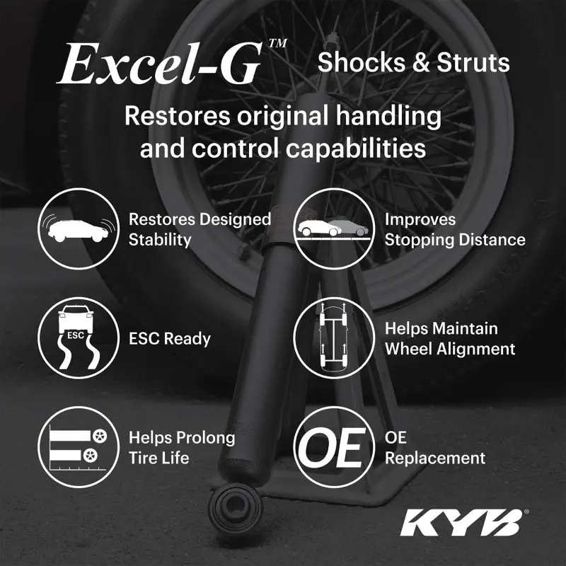 Kyb 14-20 Fiat 500L Excel-G Gas Shock - Rear 1