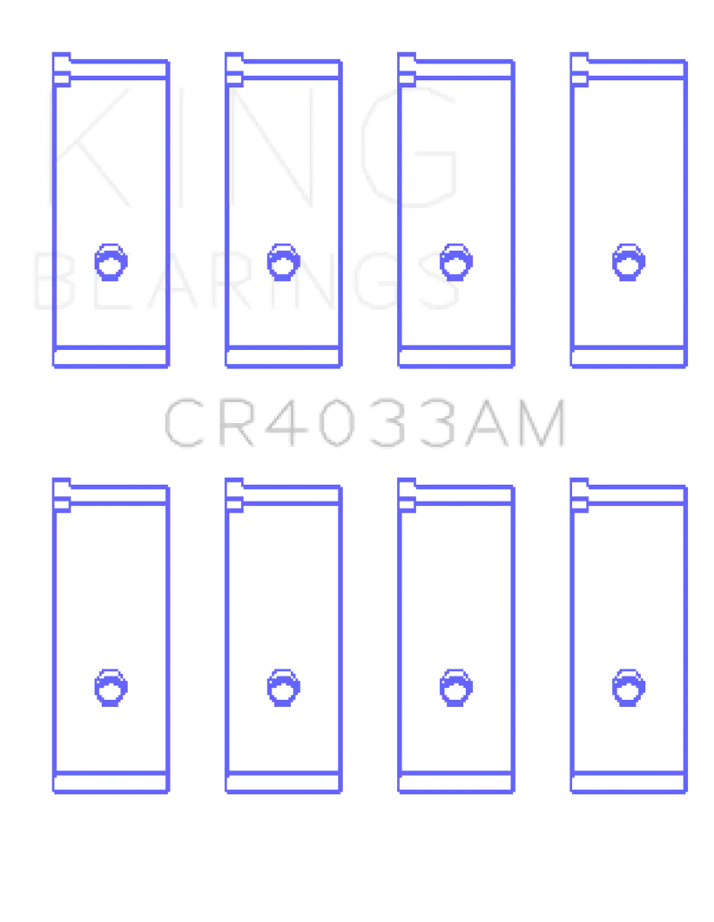 King Acura Sohc 16 Valve / Honda Sohc 16 Valve/Dohc 16 Valve (Size +0.25) Rod Bearing Set 1