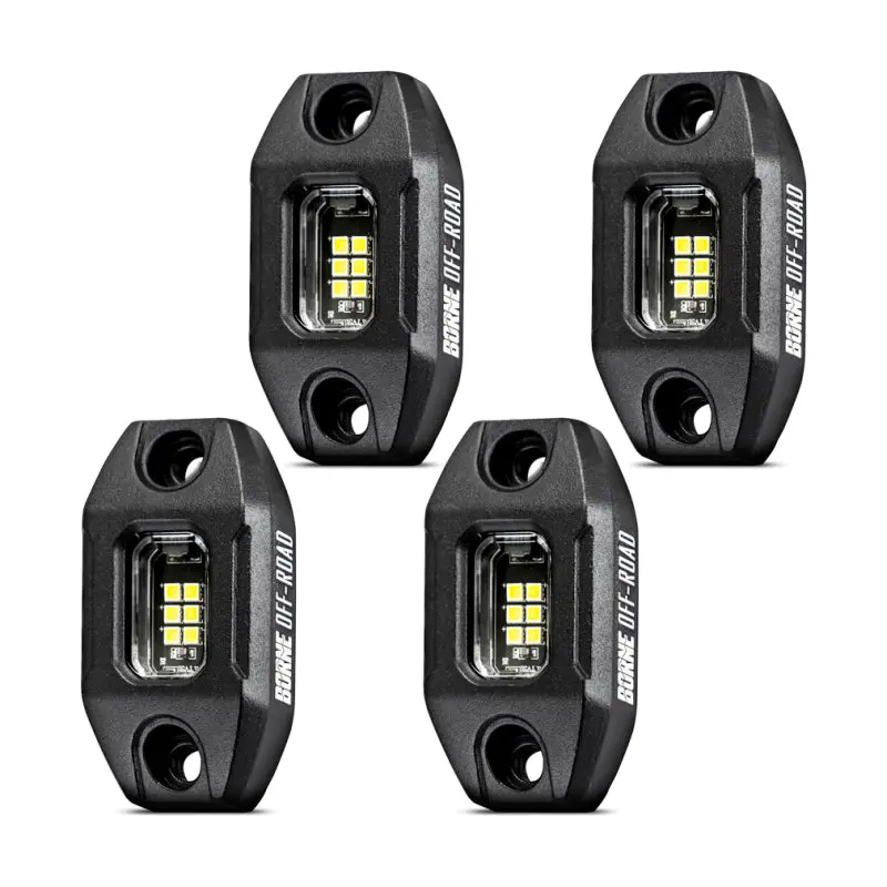 Borne Off-Road Rock Light (Kit Of 4) Long Harness 1