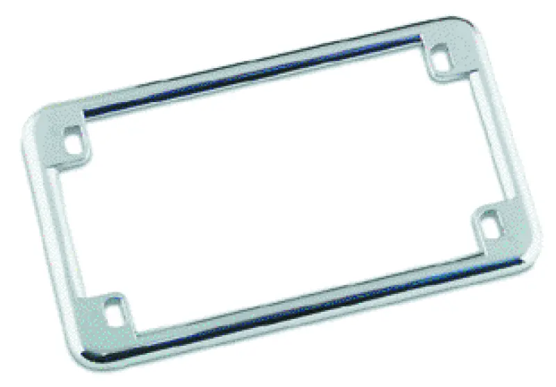 Bikers Choice Chrome License Plate Frame 6 3/4 X 3 3/4 Custom 1