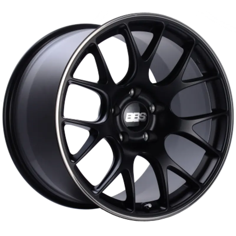 Bbs Ch-R 19X9.5 5X112 Et45 Satin Black Polished Rim Protector Wheel -82Mm Pfs/Clip Required 1