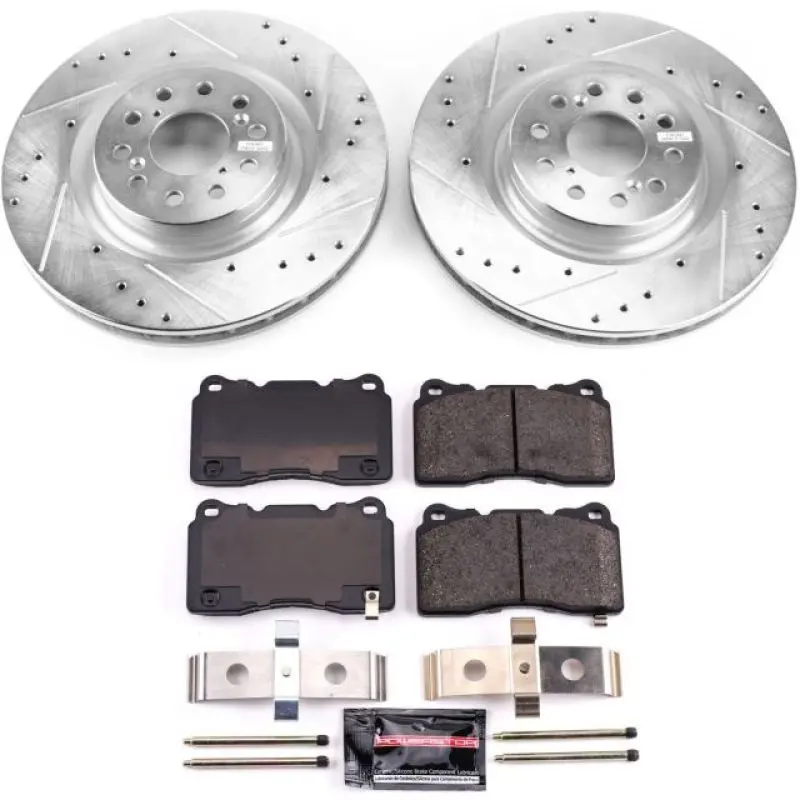 Power Stop Z23 Evolution Sport Front Brake Kit For 2017-2021 Honda Civic Type R [Fk8] 1