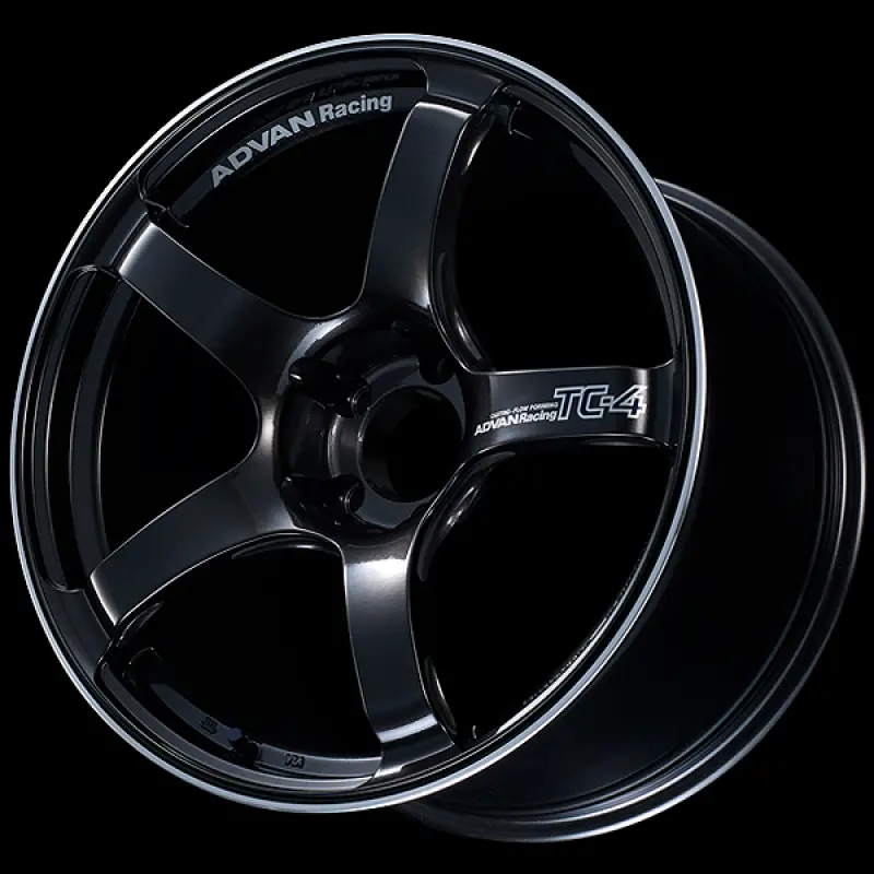 Advan Tc4 18X9 +25Mm 5X112 Racing Black Gunmetallic And Ring Wheel 1