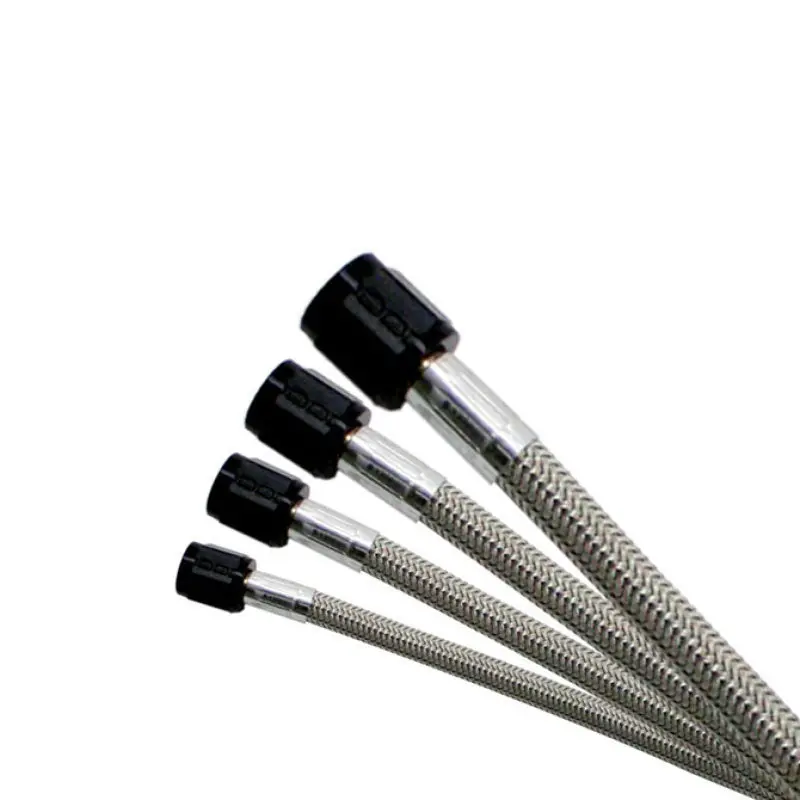 Nitrous Express 4An 20Ft Stainless Steel Braided Hose - Black 1