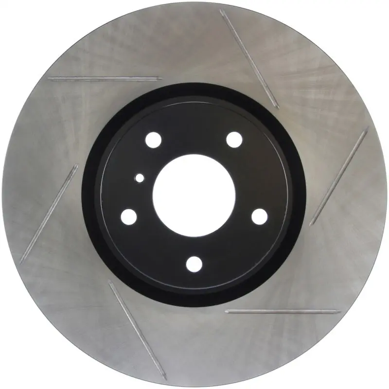 Stoptech Power Slot 07-08 Infiniti G35 2Wd / 08 G37 Coupe Sportstop Slotted Front Left Rotor 1