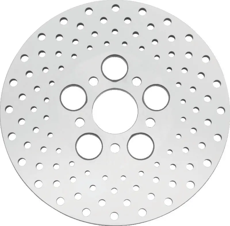 Bikers Choice 73-84 Fl 10 Inch Front & Rear Drilled Stainless Rotor Replaces H-D 41813-79 1