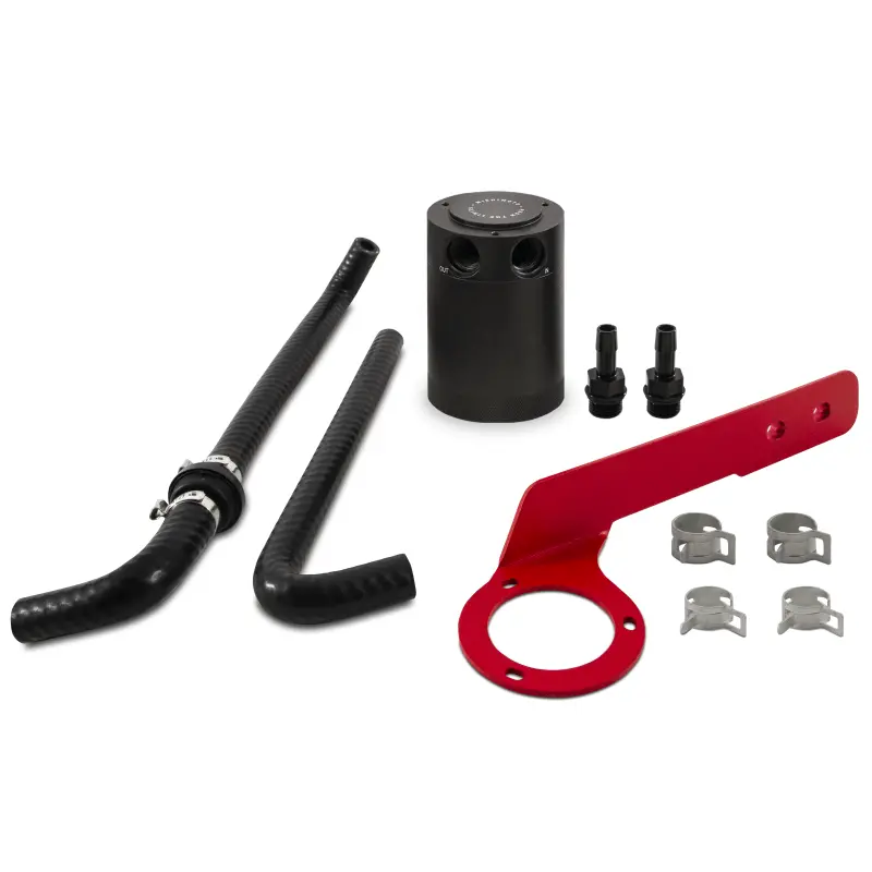 Mishimoto 2018+ Honda Accord 2.0T Baffled Oil Catch Can Pcv Side - Red 1