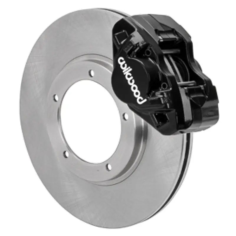 Wilwood 69-74 Porsche 911 D31 11.10In. Front Brake Kit W/ Flex Lines - Black 1