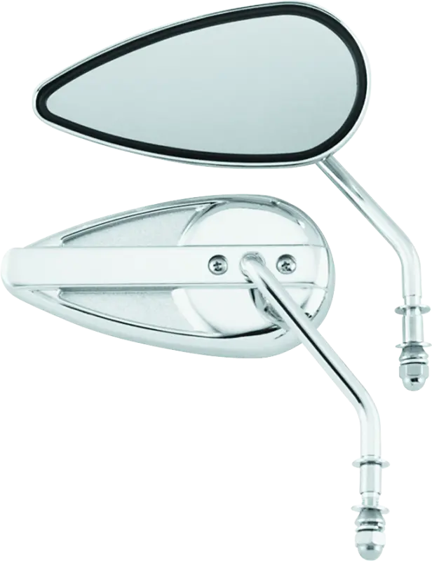 Bikers Choice 65-Up Chrome Teardrop Mirror Universal Custom Pr 1