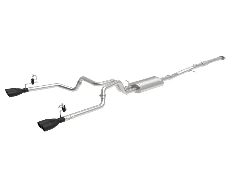 Afe Vulcan Series 3-2.5In 304Ss Exhaust Cat-Back W/Blk Tips 2019 Gm Silverado/Sierra 1500 L4-2.7L(T) 1