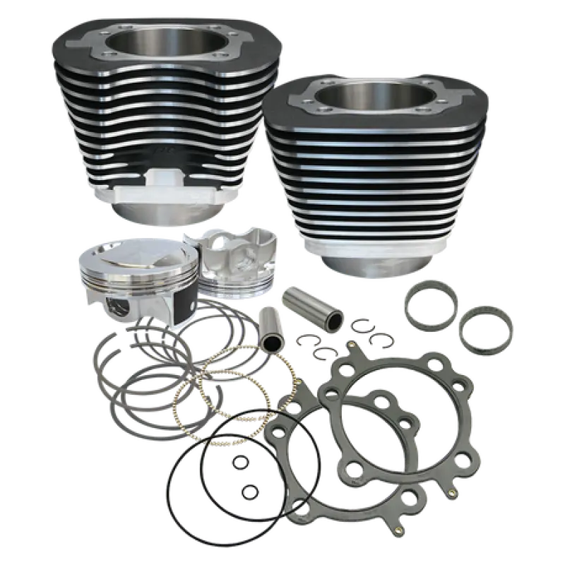 S&S Cycle 99-06 Bt 97In Big Bore Cylinder Kit - Wrinkle Black 1