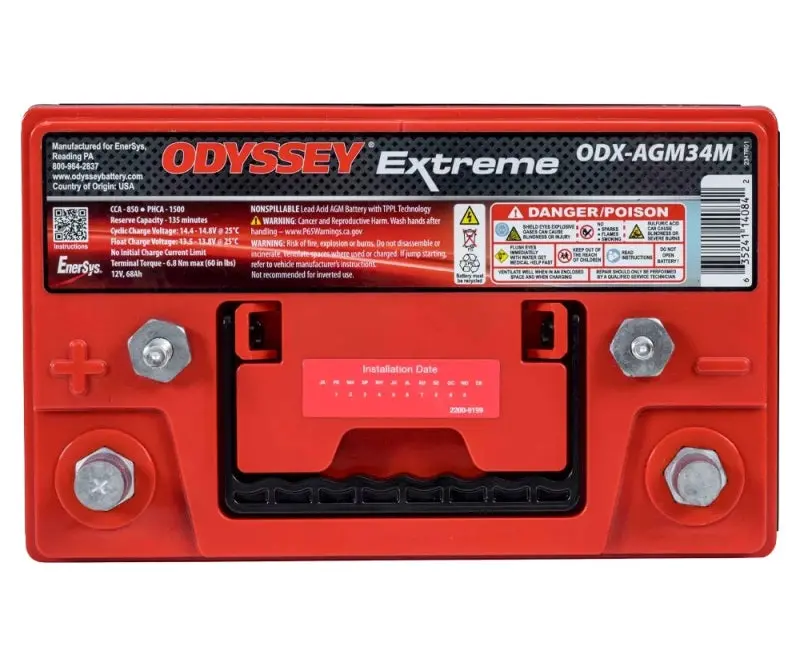 Odyssey Battery Marine/Rv Extreme Agm Battery (34M-Pc1500st) 1