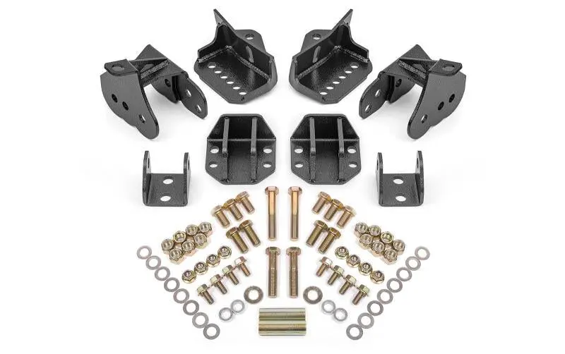 Bmr 64-72 Gm A-Body Rear Coilover Conversion Kit - Black Hammertone 1