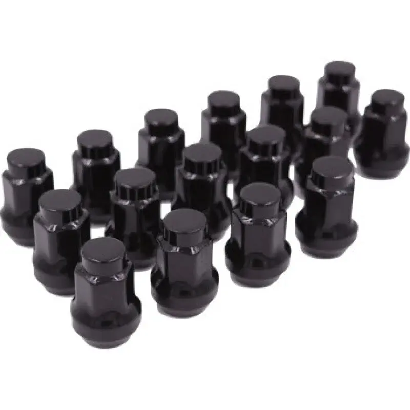 Raceline Conical Lug Nuts - 10Mm X 1.25 - 16 Pack - Black 1