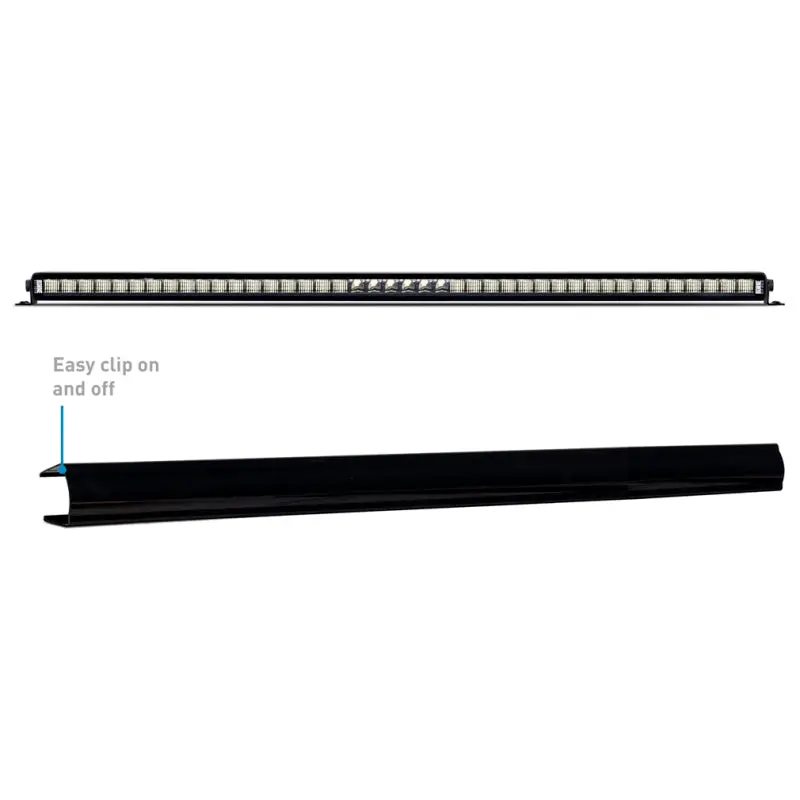 Borne Off-Road Light Bar Cover Single Row 40In Black 1