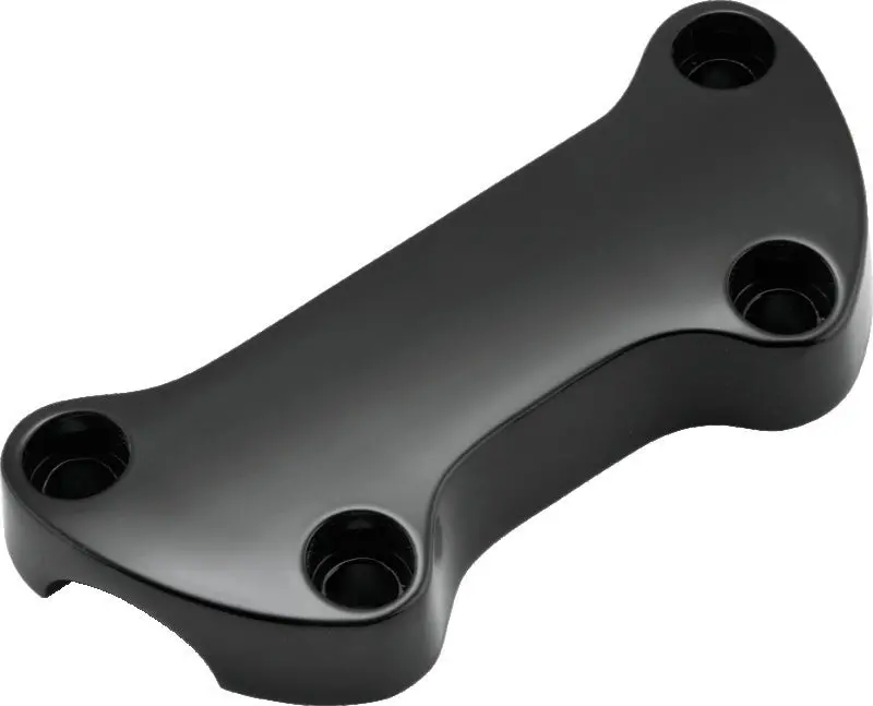 Bikers Choice 74-Up Black Plain Handlebar Clamp With 1In. Bars 1