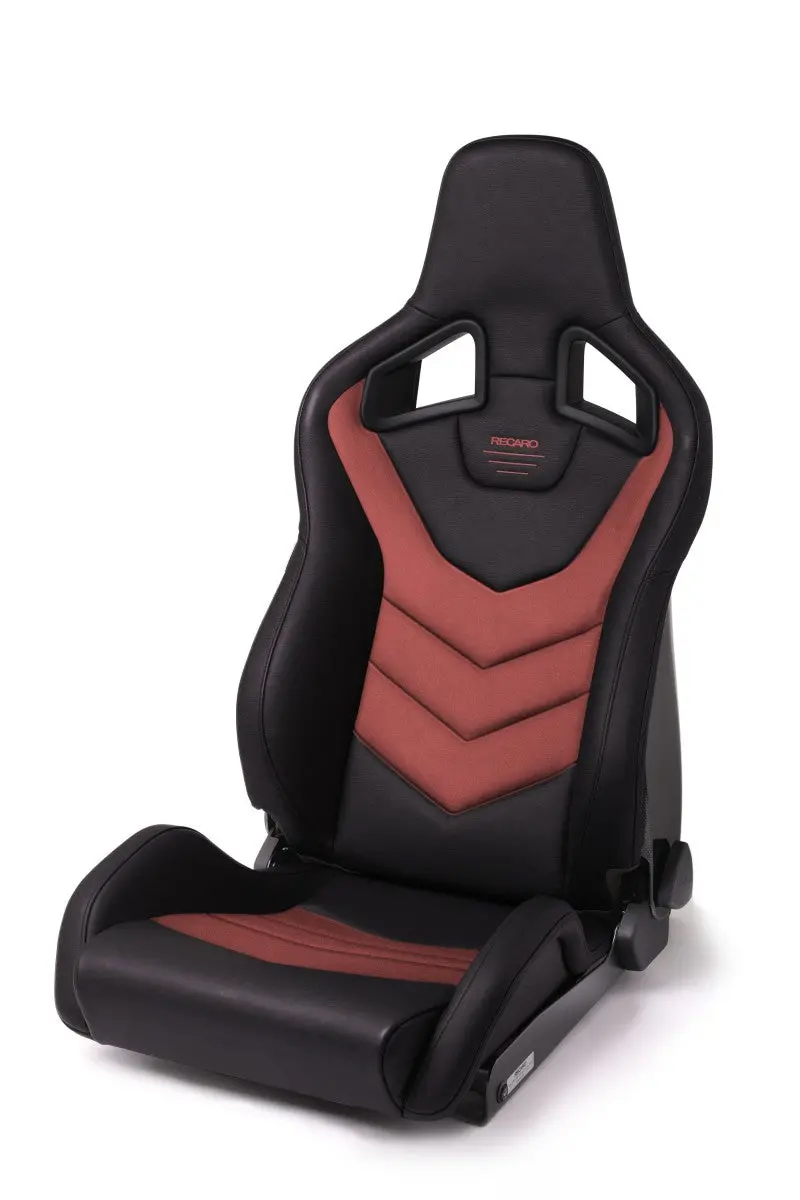 Recaro Sportster Gt Driver Seat - Black Vinyl/Red Suede 1